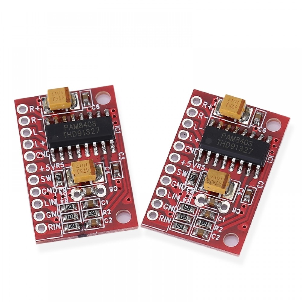 2 PCS LandaTianrui LDTR-WG0126 3W Audio Amplifier Board (Red)