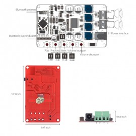 LDTR – WG0068 TDA7492P CSR8635 25W + 25W Wireless Bluetooth 4.0 Audio Receiver Amplifier Board